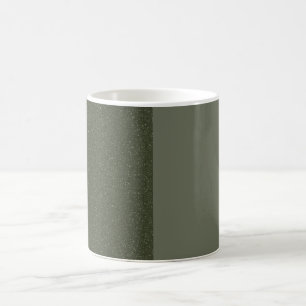 Split Moss Green Ceramic Mug – Customizable