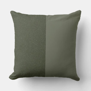 Split Moss Green Custom Throw Pillow