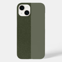 Split Moss Green iPhone 14 Case – Customizable