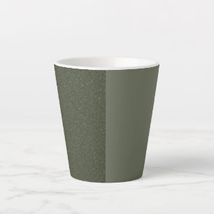 Split Moss Green Latte Mug – Customizable