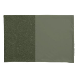 Split Moss Green Pillowcase – Customizable