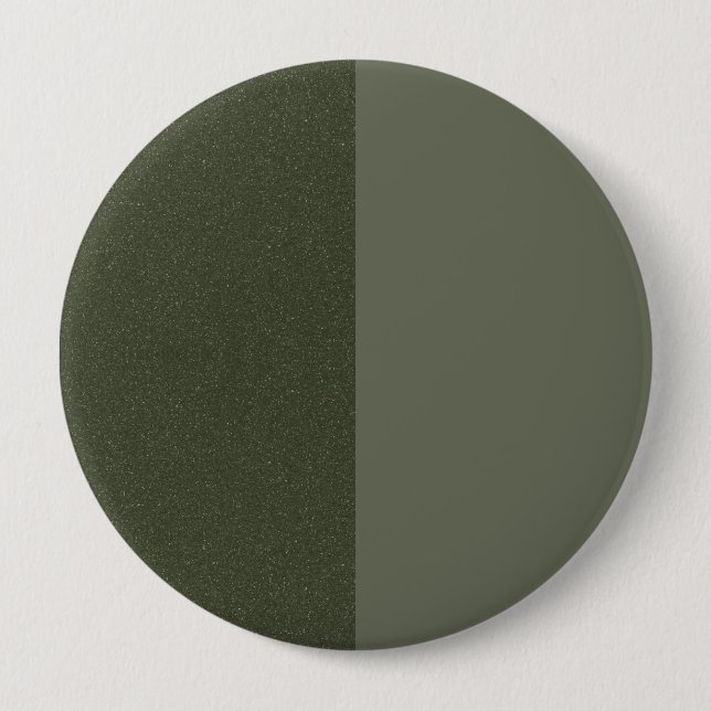 Split Moss Green Texture Button Badge – Customize (Front)