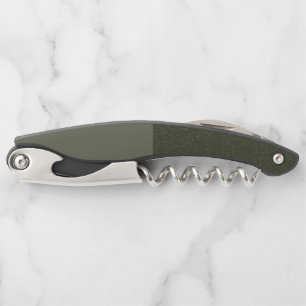 Split Moss Green Waiter Corkscrew – Customizable