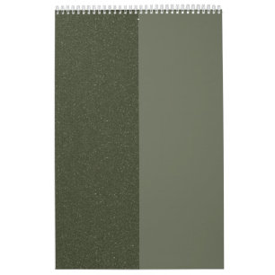Split Moss Green Wall Calendar – Customizable