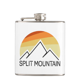 Split Mountain California Retro Hip Flask