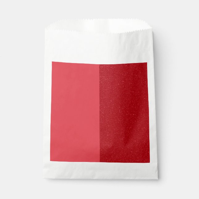Split-Panel Tomato Red Treat Bags – Customizable (Front)