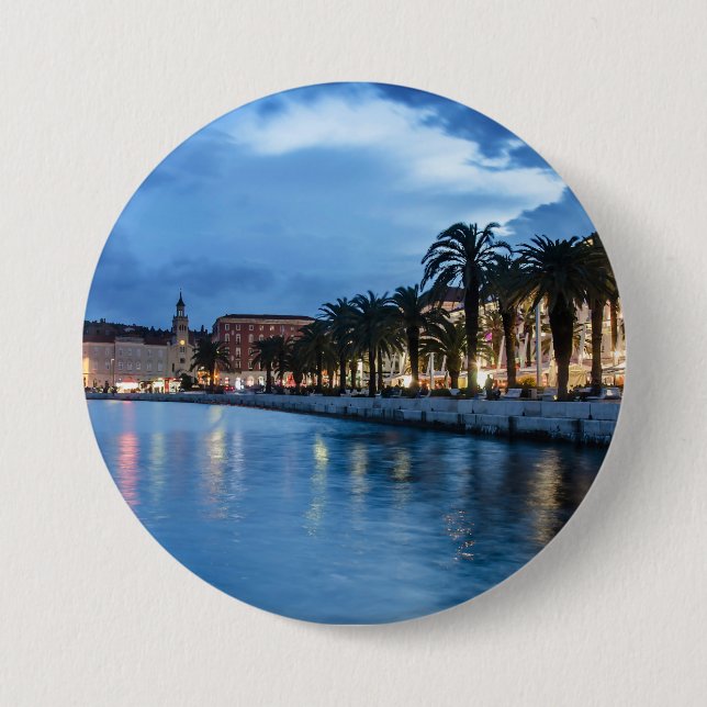 Split promenade in Croatia 3 Inch Round Button (Front)