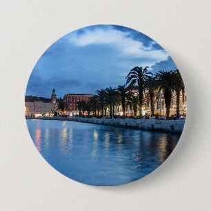 Split promenade in Croatia 3 Inch Round Button