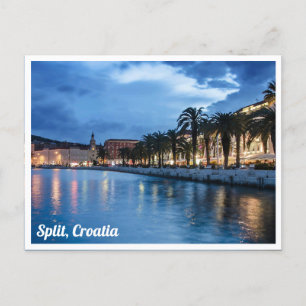 Split promenade in Croatia Postcard