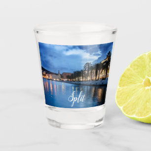 Split promenade in Croatia Shot Glass
