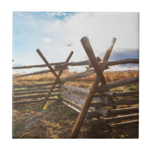 Split Rail Fence at Gettysburg Tile