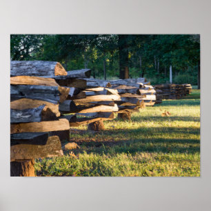 Split Rail Fence Poster