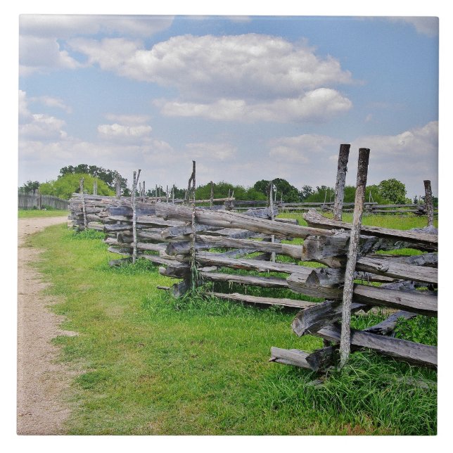 Split Rail Fence Tile (Front)
