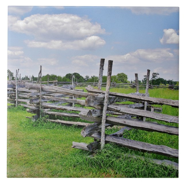 Split Rail Fence Tile (Front)