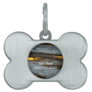 Split Rail Texture Pet Name Tag