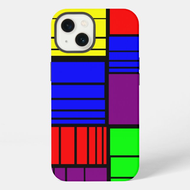 Split Rectangles iPhone Case (Back)
