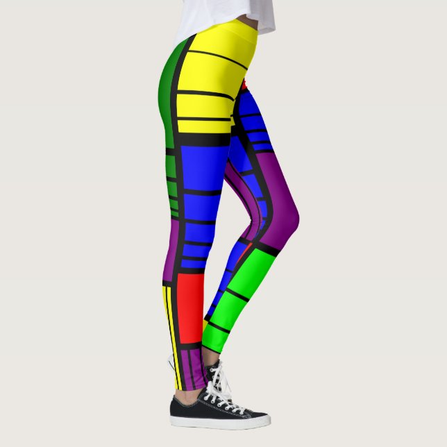 Split Rectangles  Leggings (Right)