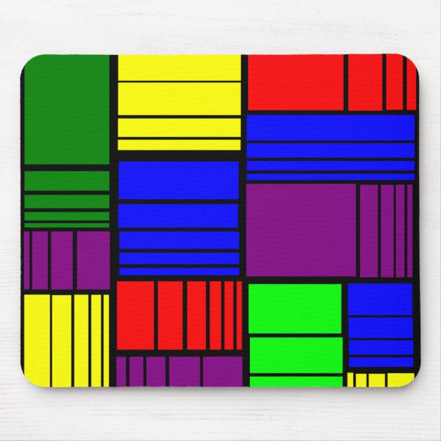 Split Rectangles  Mouse Pad (Front)