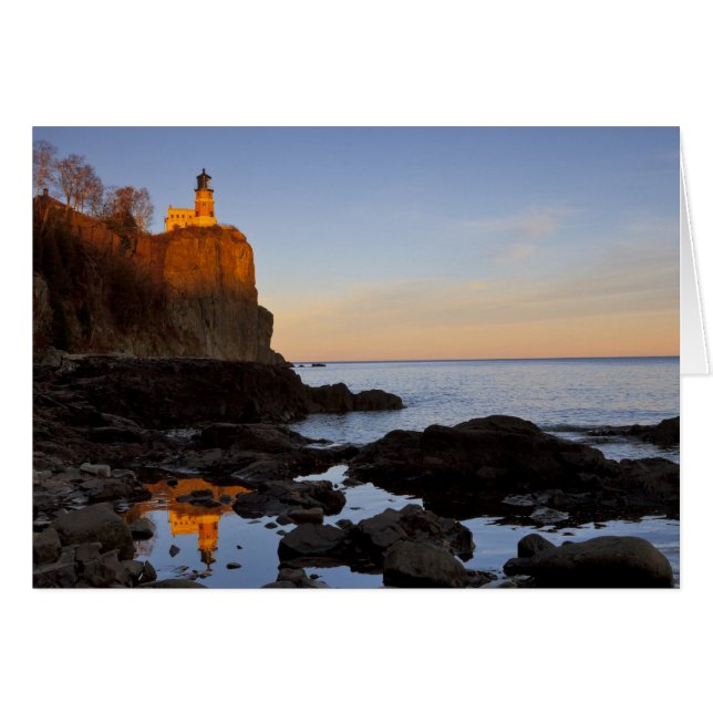 Split Rock Lighthouse at sunset near Two (Front Horizontal)