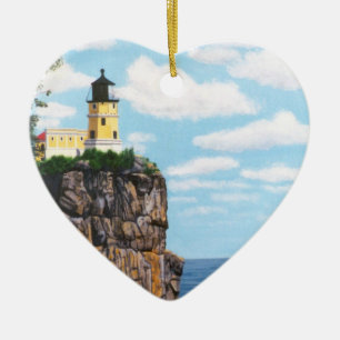 Split Rock Lighthouse Ceramic Ornament