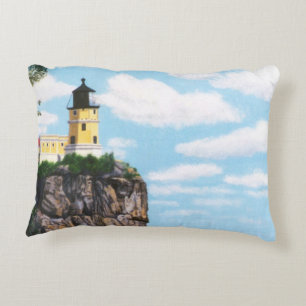 Split Rock Lighthouse Decorative Pillow