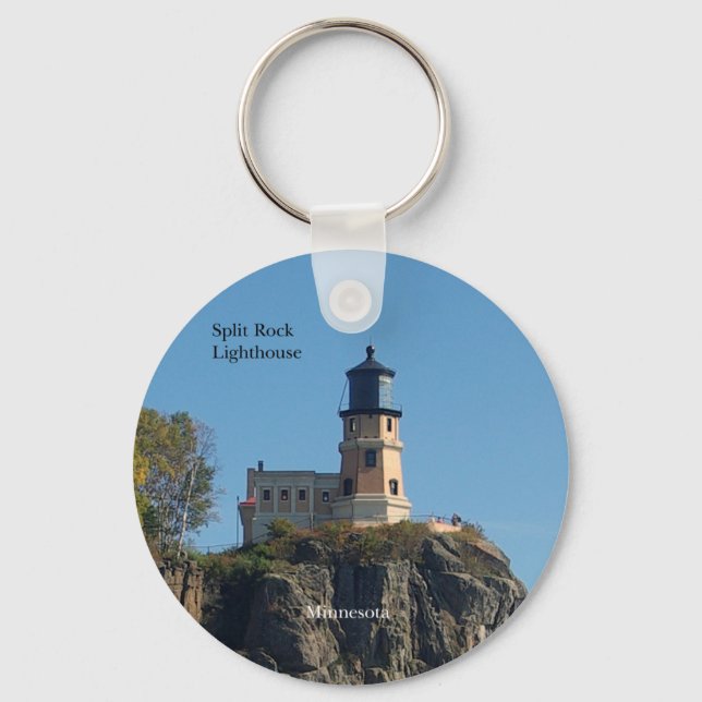 Split Rock Lighthouse from beach key chain (Front)