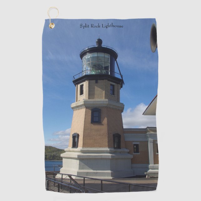 Split Rock Lighthouse golf towel (Front)
