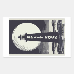 Split Rock Lighthouse Minnesota Moon Sticker