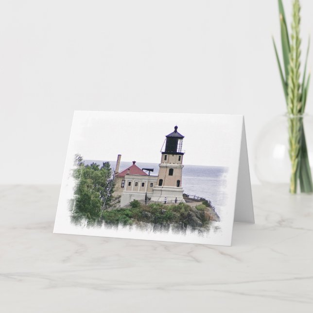 Split Rock Lighthouse Minnesota Photo Note Card (Front)