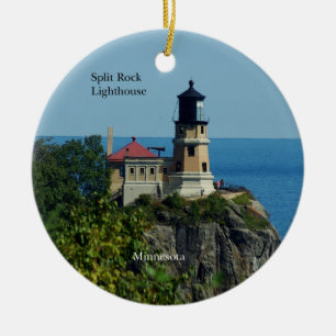Split Rock Lighthouse ornement double face