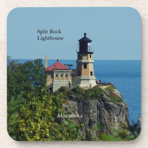 Split Rock Lighthouse set of 6 plastic coasters