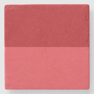 Split Speckle Tomato-Red Marble Coaster (Custom)