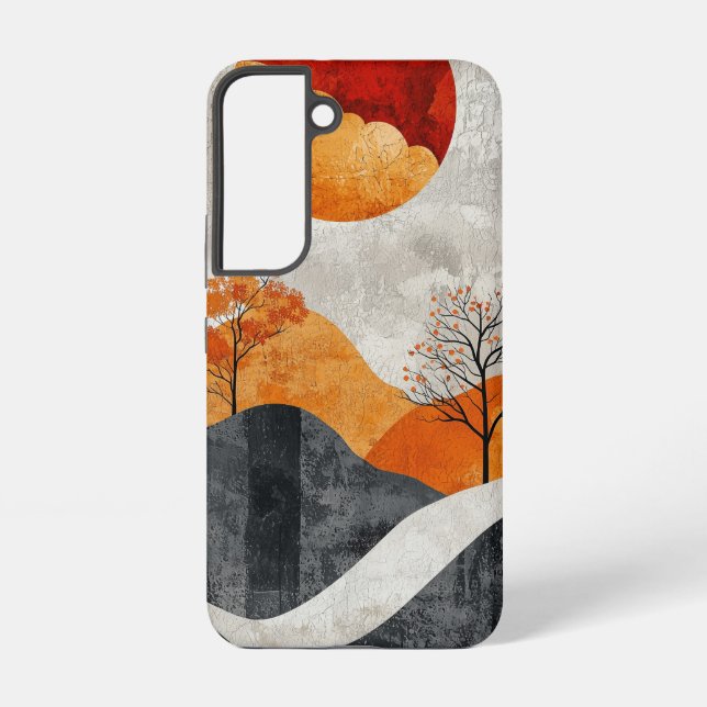 Split Sunset Terrain Phone Case (Back)