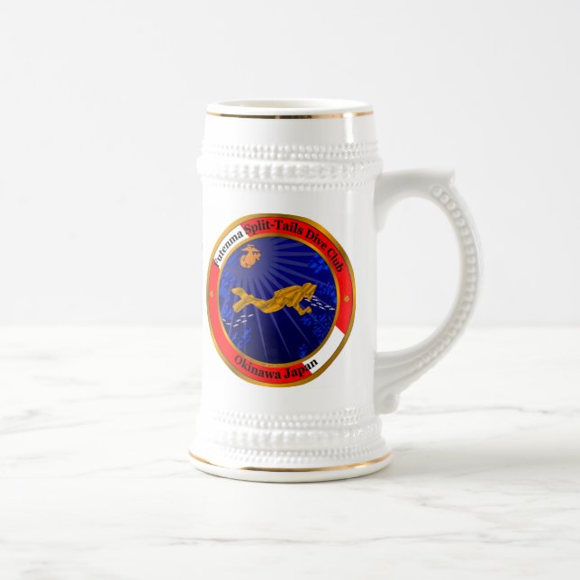 Split Tails Dive Club Beer Stein (Right)