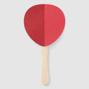 Split Texture Petal Fan – Tomato Red (Custom)