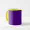 Split-Texture Purple Ceramic Mug – Customizable