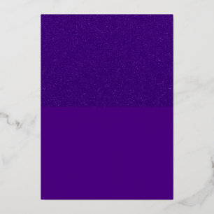Split-Texture Purple Foil Invitation – Customize