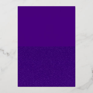 Split-Texture Purple Foil Invitation – Customize