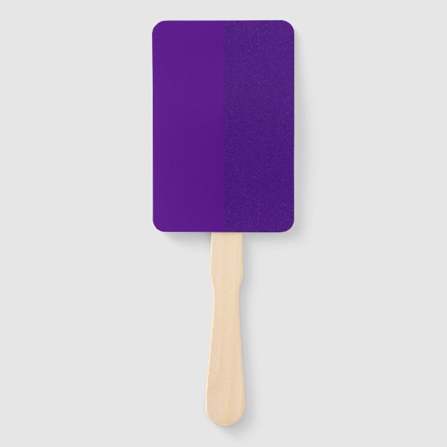 Split-Texture Purple Paddle Fan – Customizable (Front)