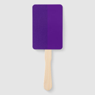 Split-Texture Purple Paddle Fan – Customizable