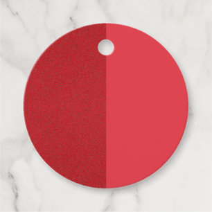 Split Texture Tomato Red Favour Tag – Customizable