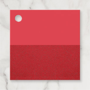 Split-Texture Tomato Red Favour Tags – Customizabl