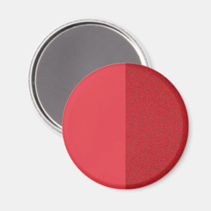Split-Texture Tomato Red Round Fridge Magnet