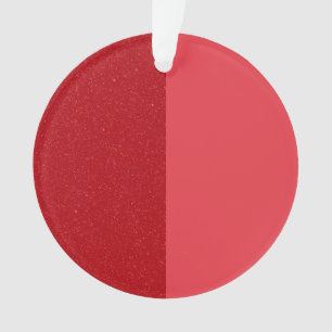 Split Tomato Red Acrylic Ornament – Customizable
