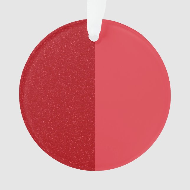Split Tomato Red Acrylic Ornament – Customizable (Front)