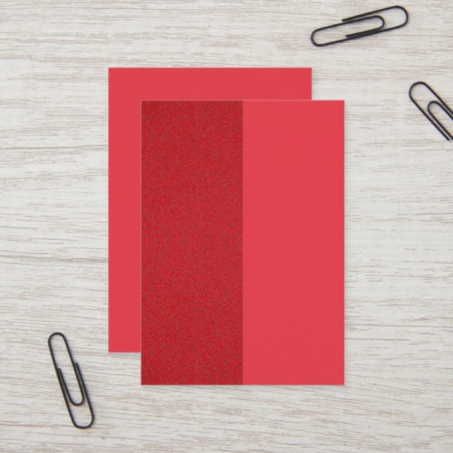Split Tomato Red Business Card – Customizable (Front/Back In Situ)