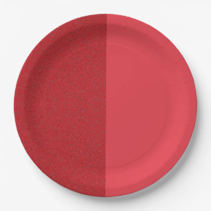Split Tomato Red Modern Party Plate – Customizable