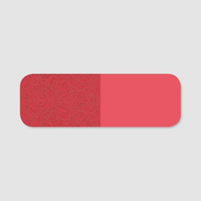 Split Tomato Red Name Tag Label – Customizable (Front)
