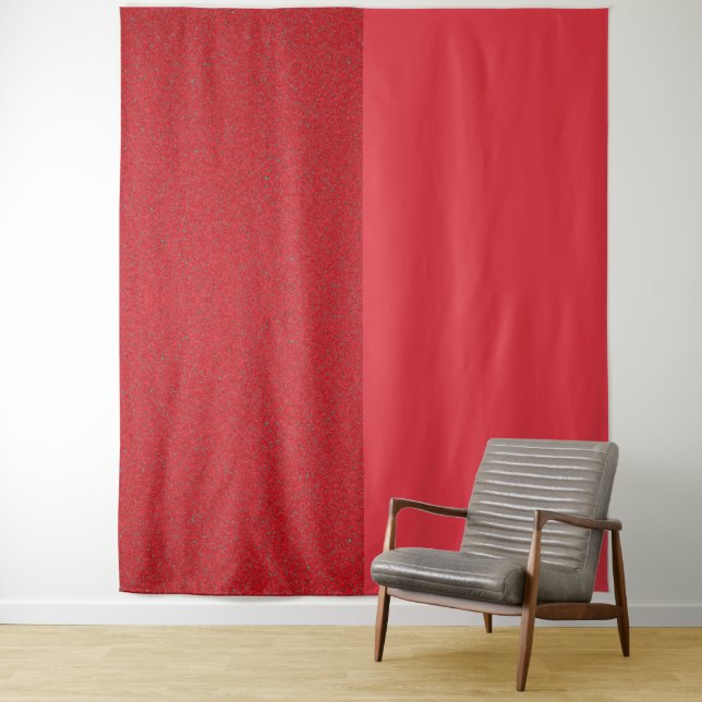 Split Tomato Red Noise Wall Tapestry – Customize (In Situ)