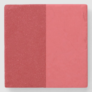 Split Tomato Red Stone Coaster – Customizable